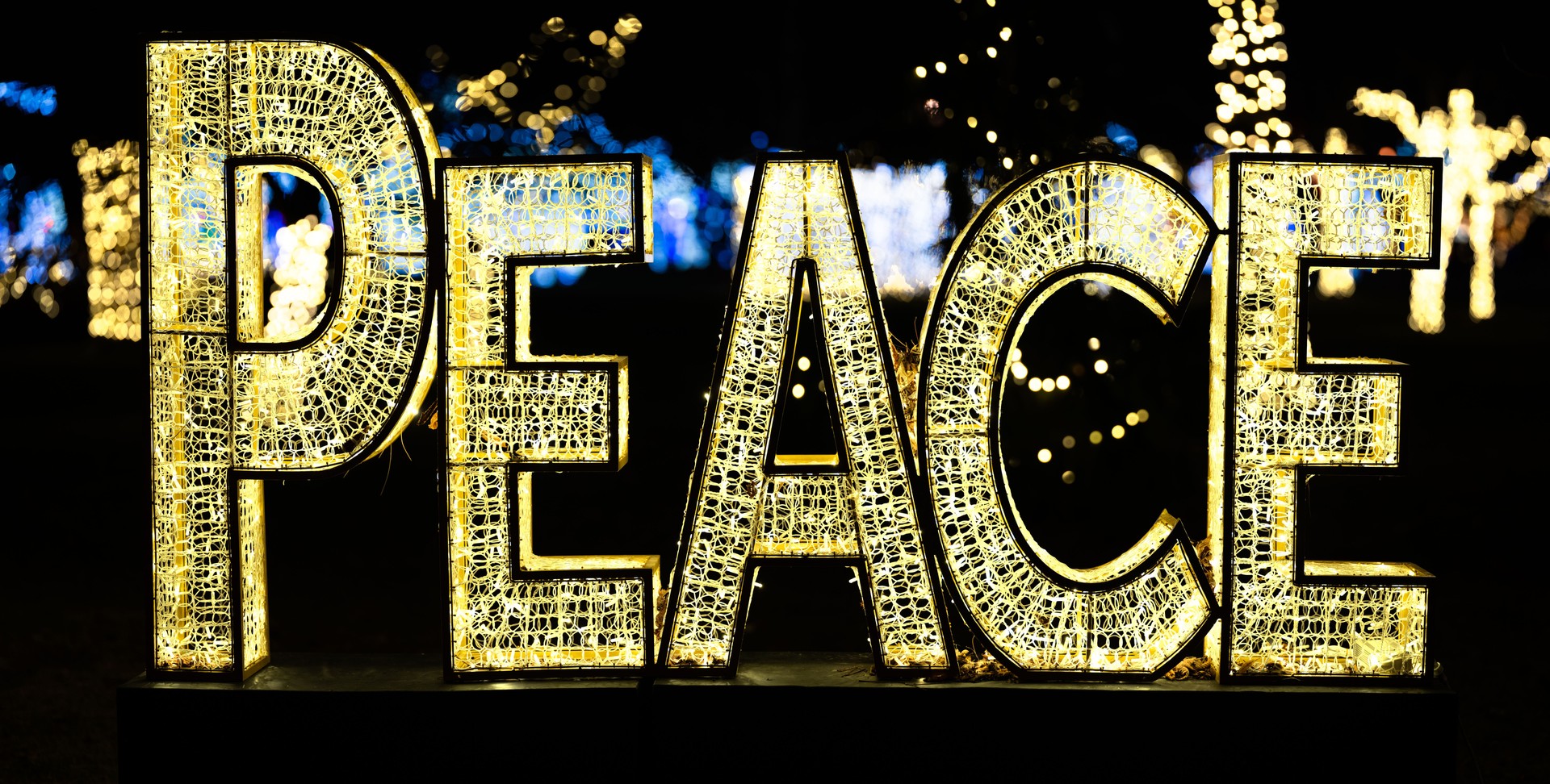 Christmas Festive Lights - Peace