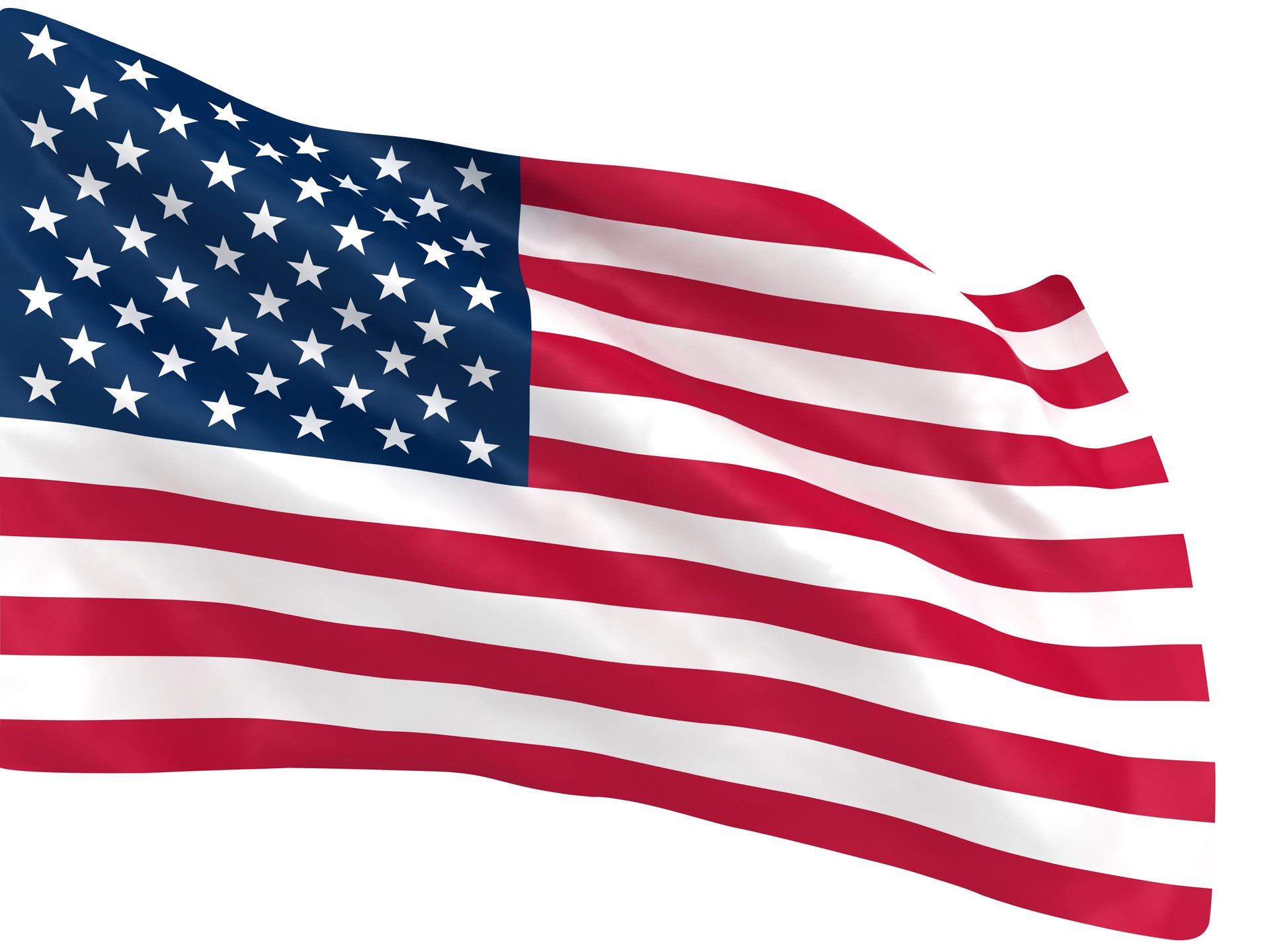 USA flag waving
