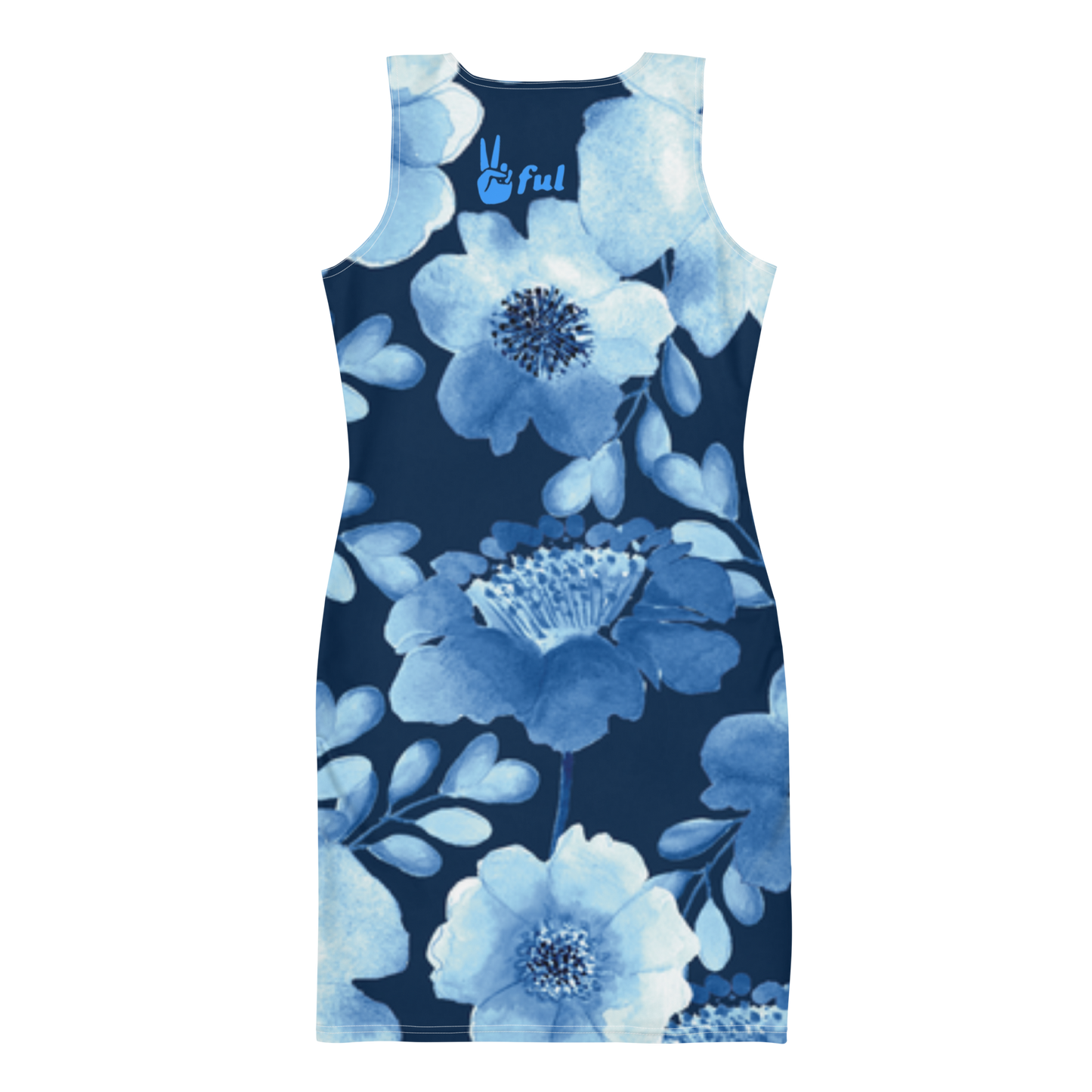 Blue Floral Peaceful Dress