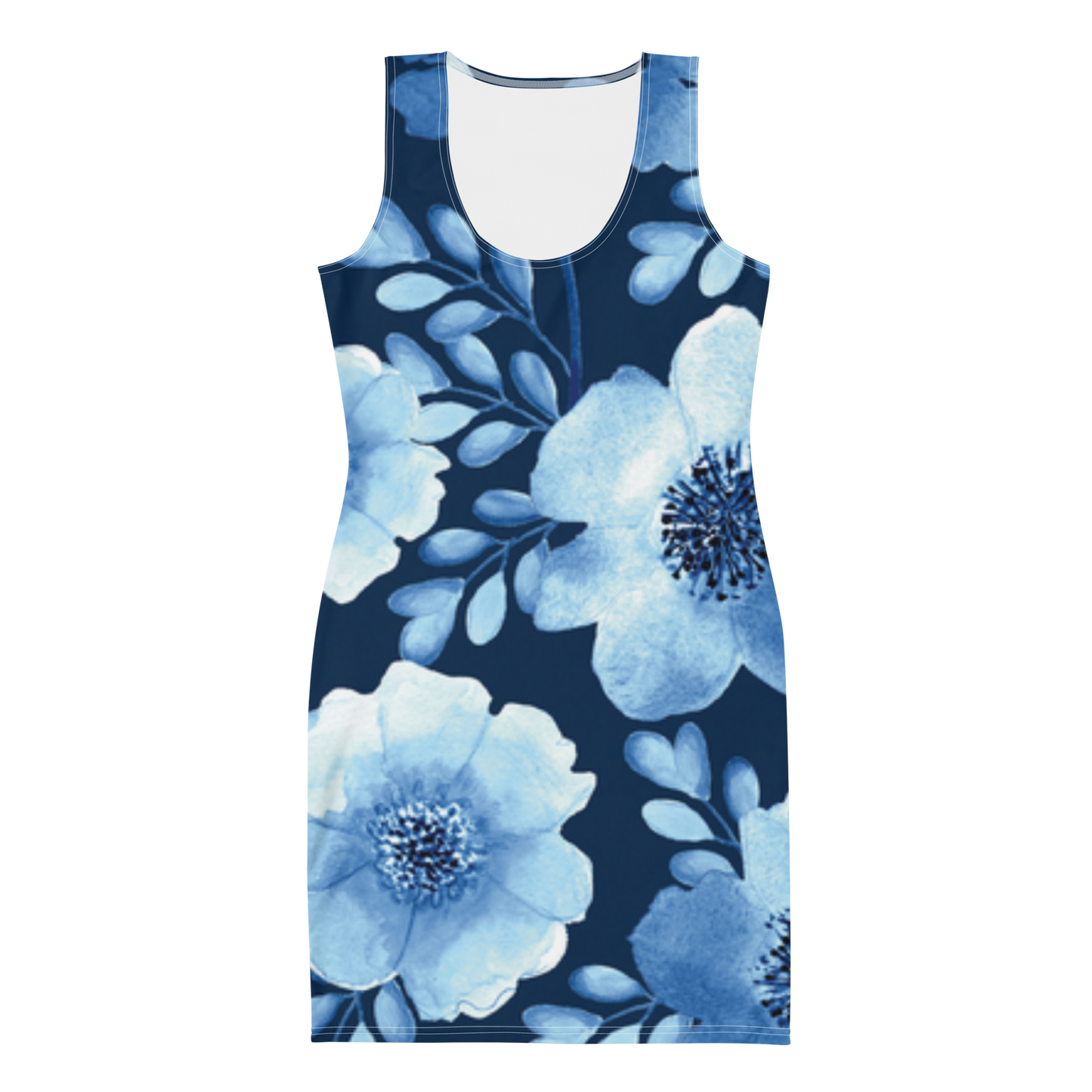 Blue Floral Peaceful Dress