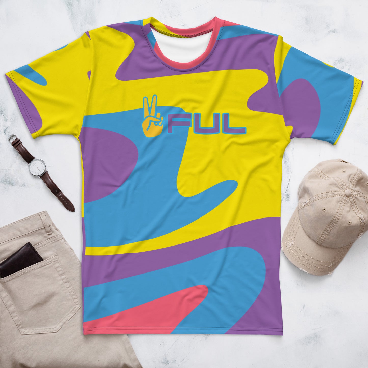 Men's Peaceful Colorful Ocean t-shirt