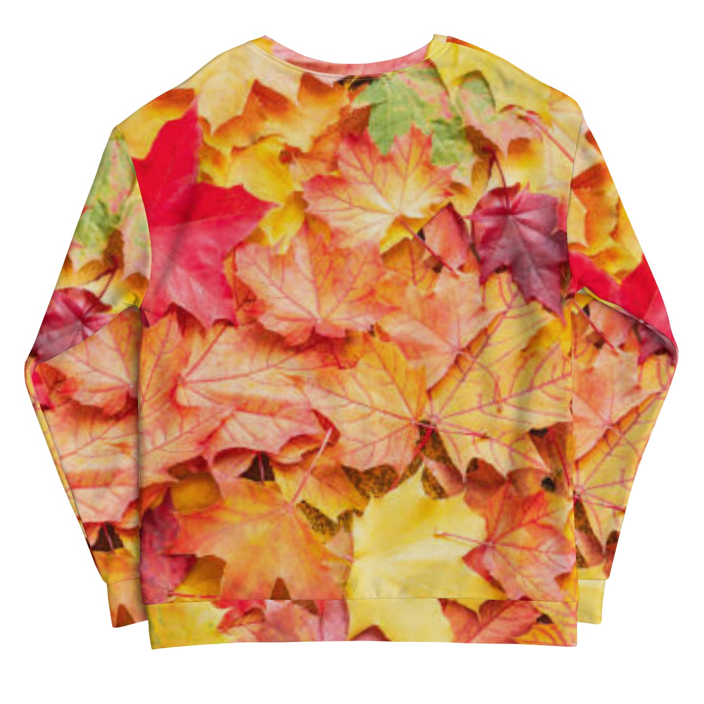 Unisex Sustainable Polyester, Colorful Fall Leaves, Long sleeve, XS-3x