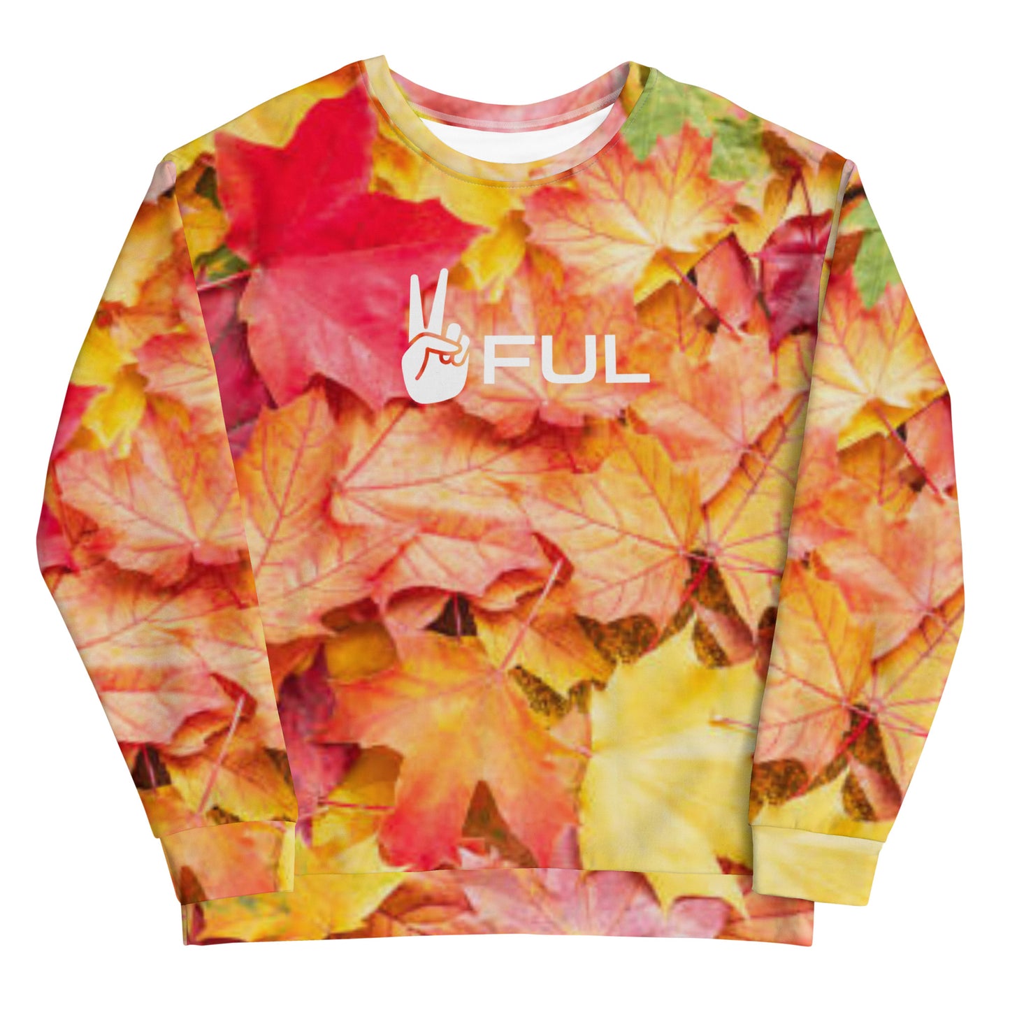 Unisex Sustainable Polyester, Colorful Fall Leaves, Long sleeve, XS-3x