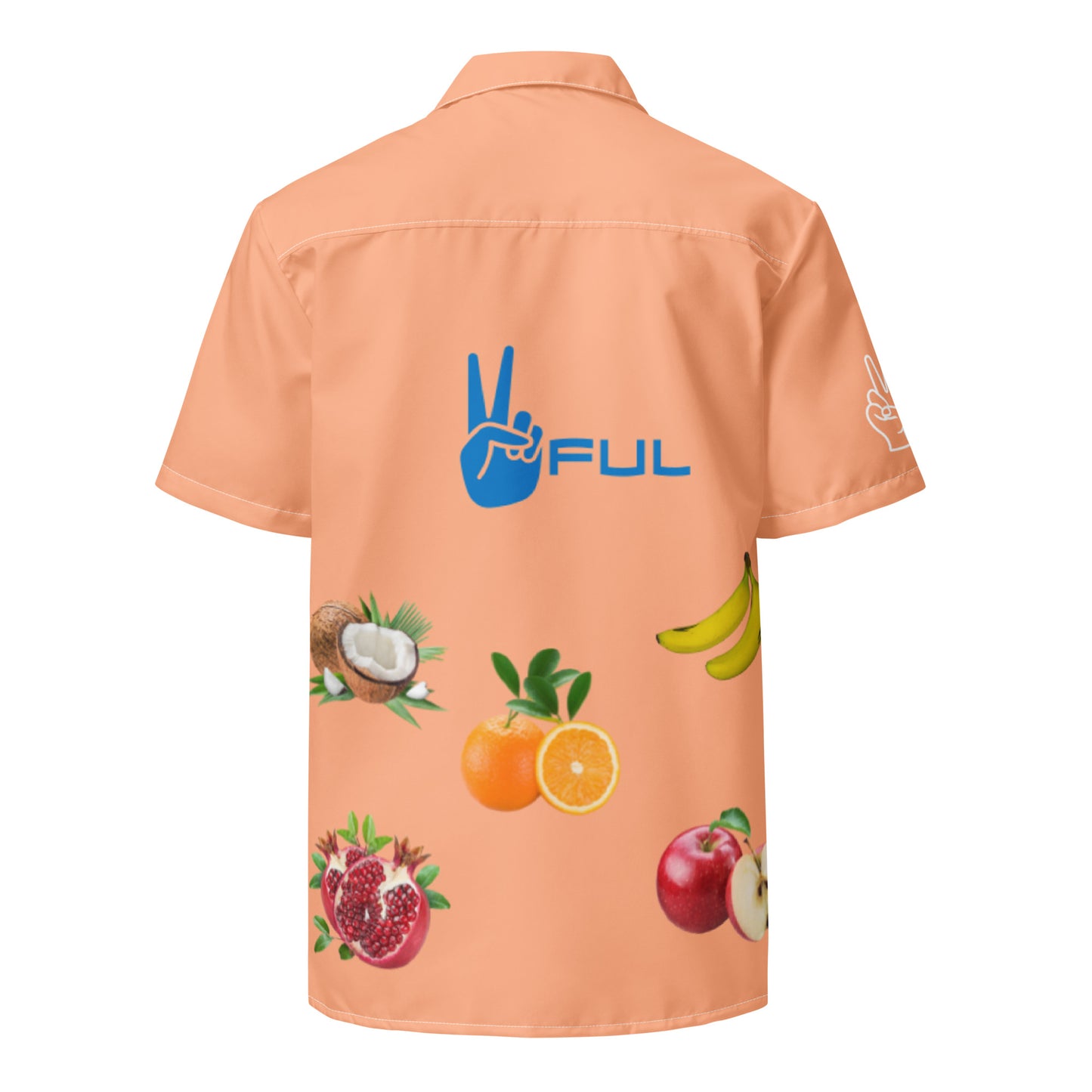 Peaceful Fruit Pink Button Up