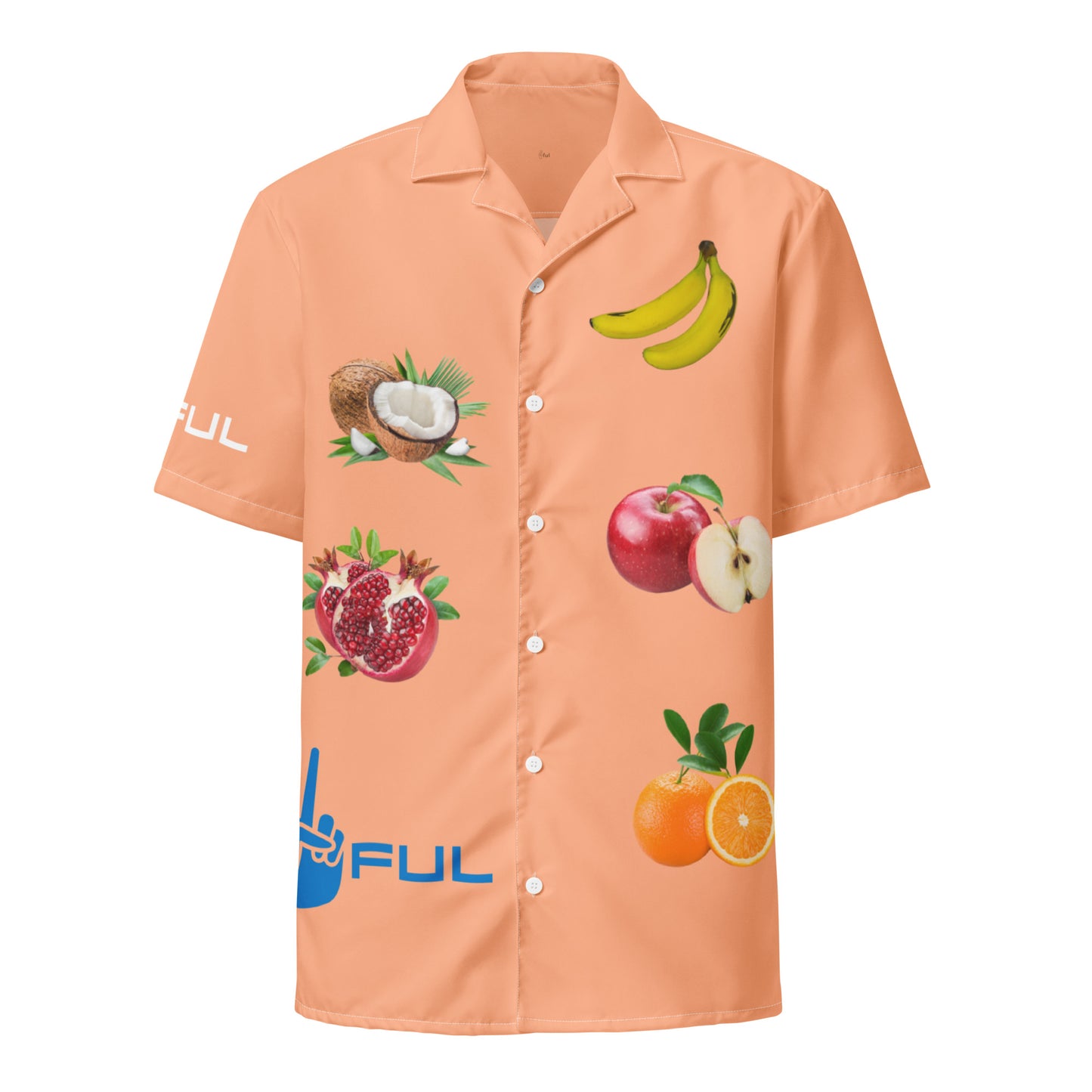 Peaceful Fruit Pink Button Up