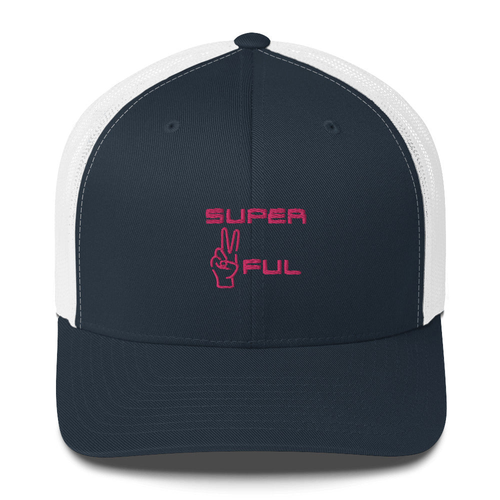 Super ✌️ful hat (pink lettered)