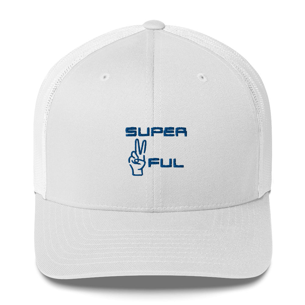 ✌🏽ful Blue lettered Hat