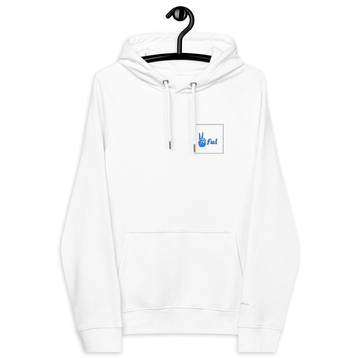 Unisex Peaceful Squared eco raglan hoodie