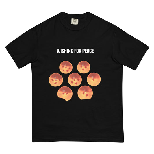 Unisex Wishing for Peace garment-dyed heavyweight t-shirt