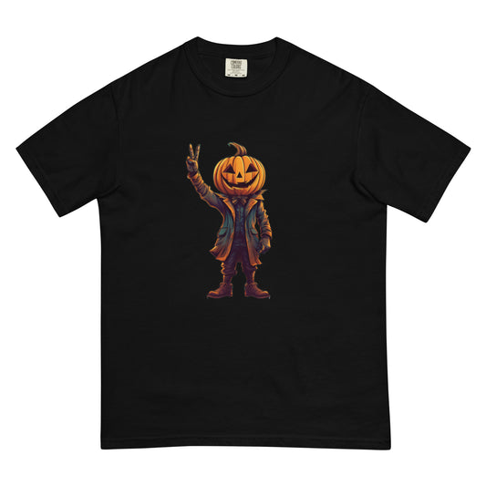 Unisex Super Peaceful Jack o Lantern garment-dyed heavyweight t-shirt