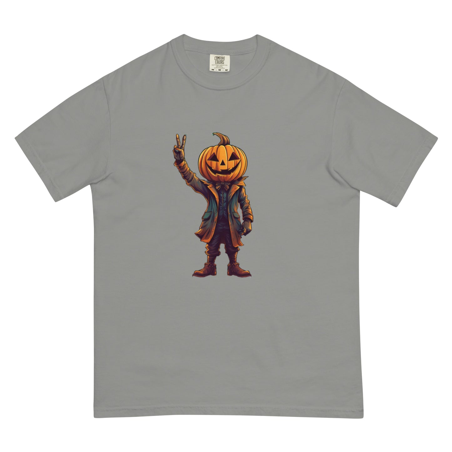 Unisex Super Peaceful Jack o Lantern garment-dyed heavyweight t-shirt