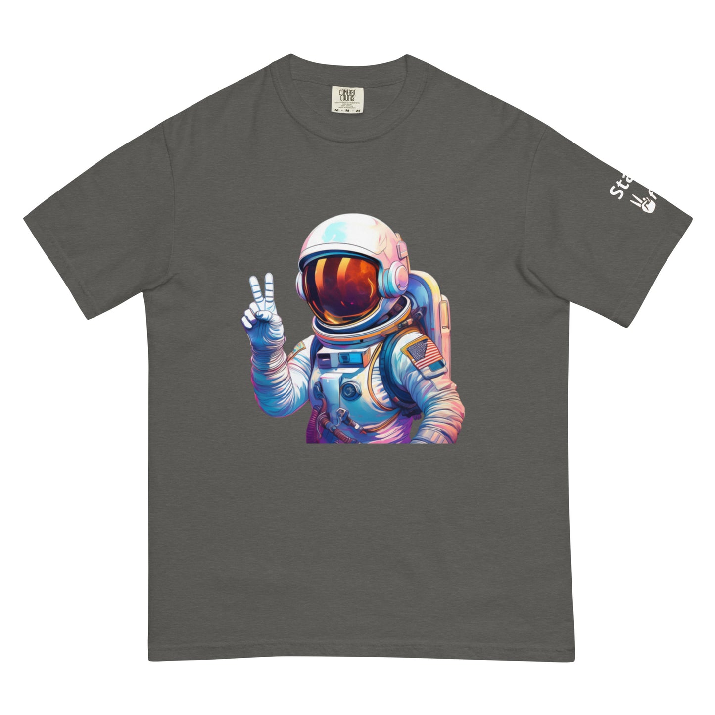 Unisex Peaceful Astronaut garment-dyed heavyweight t-shirt