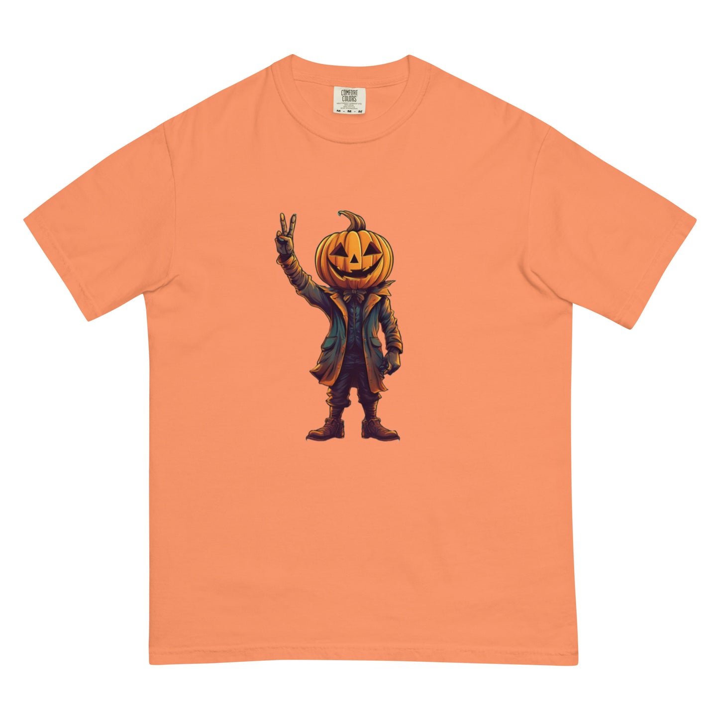 Unisex Super Peaceful Jack o Lantern garment-dyed heavyweight t-shirt