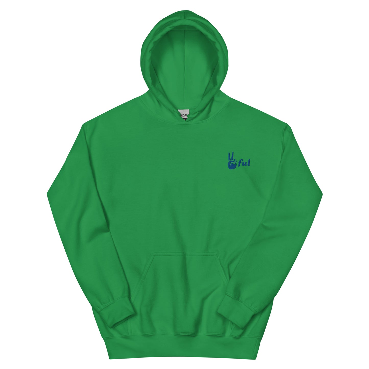 Unisex Green Earth Colored Embroidered Hoodie