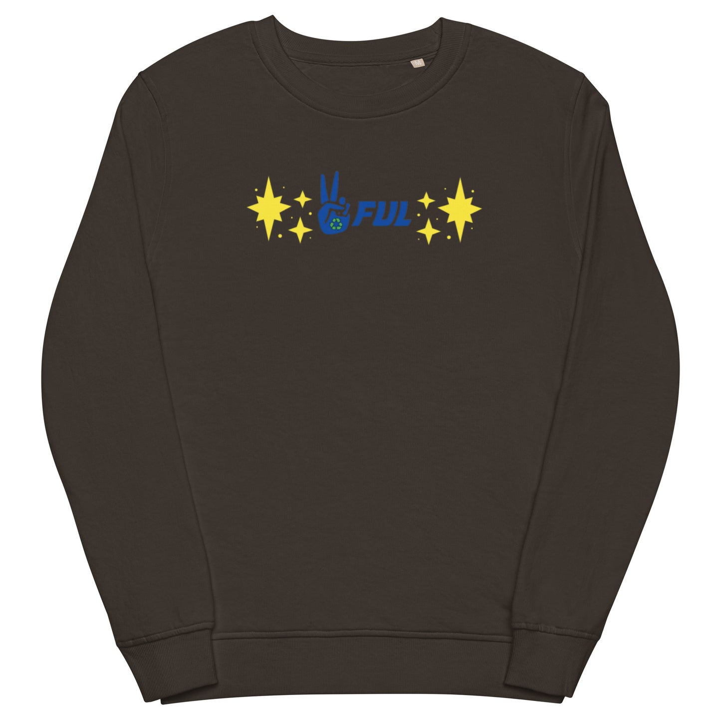 Unisex organic Peaceful Galactic Star sweatshirt