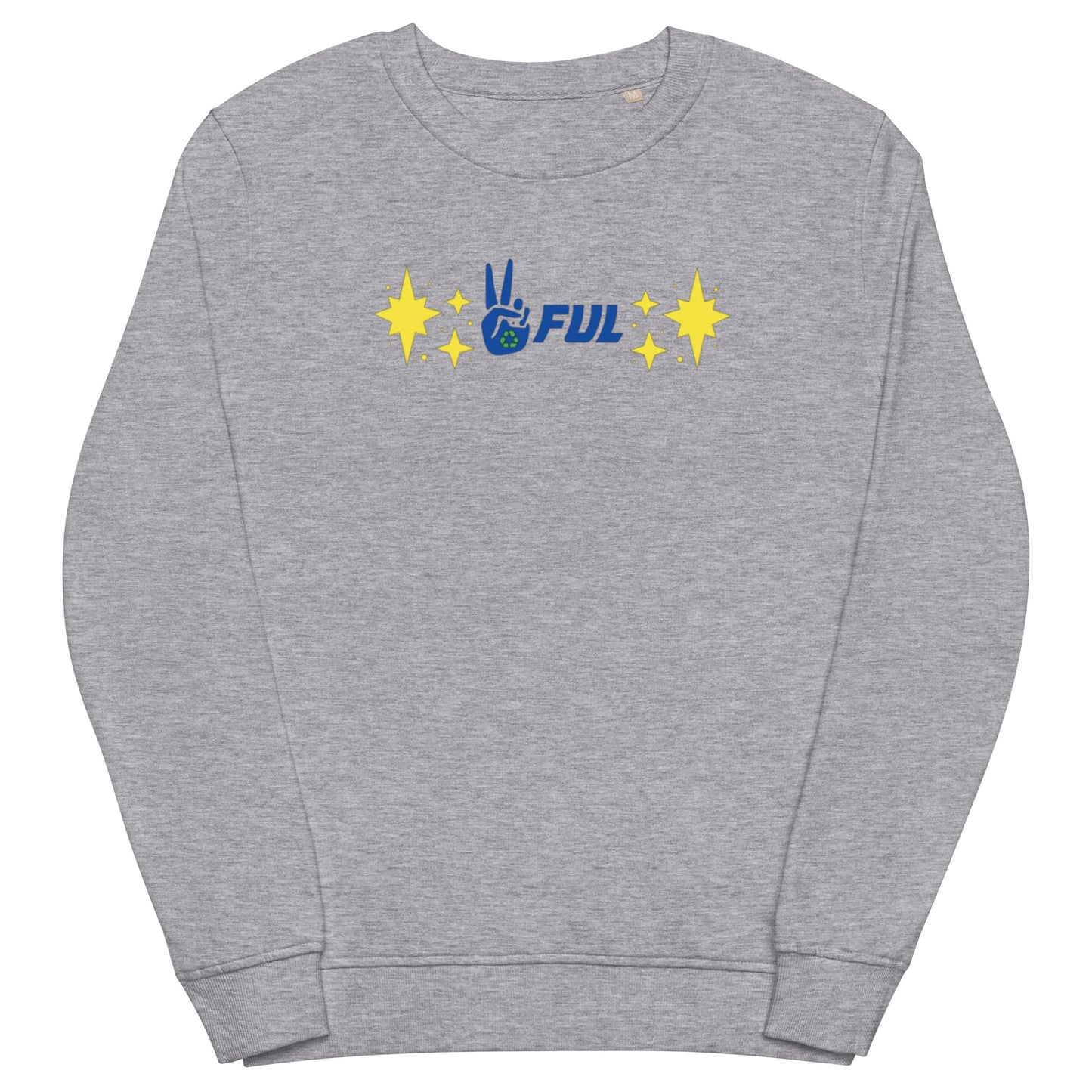 Unisex organic Peaceful Galactic Star sweatshirt