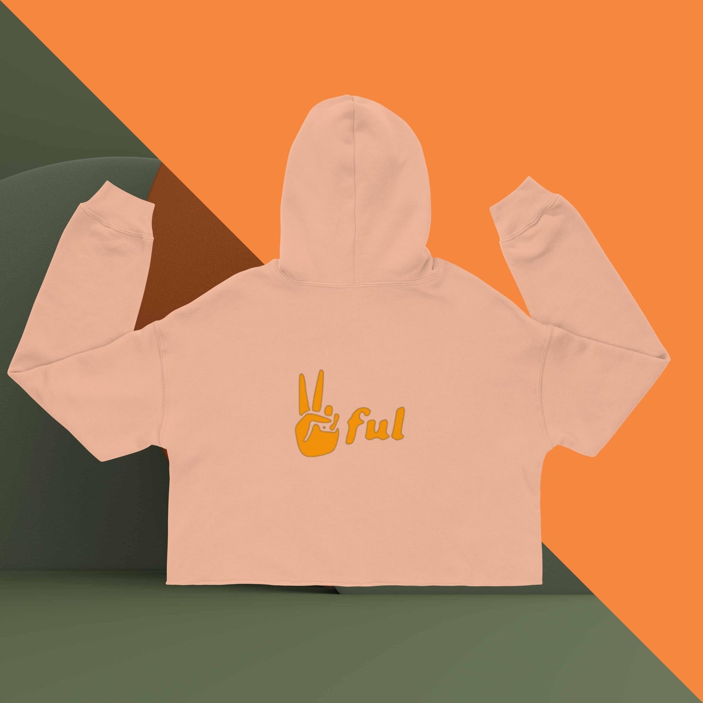 Peace, Love and Fall Crop Hoodie