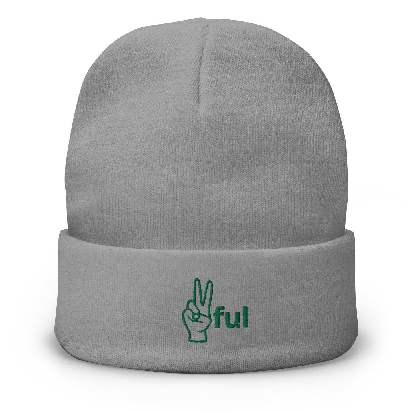 ✌️ful World Embroidered Beanie