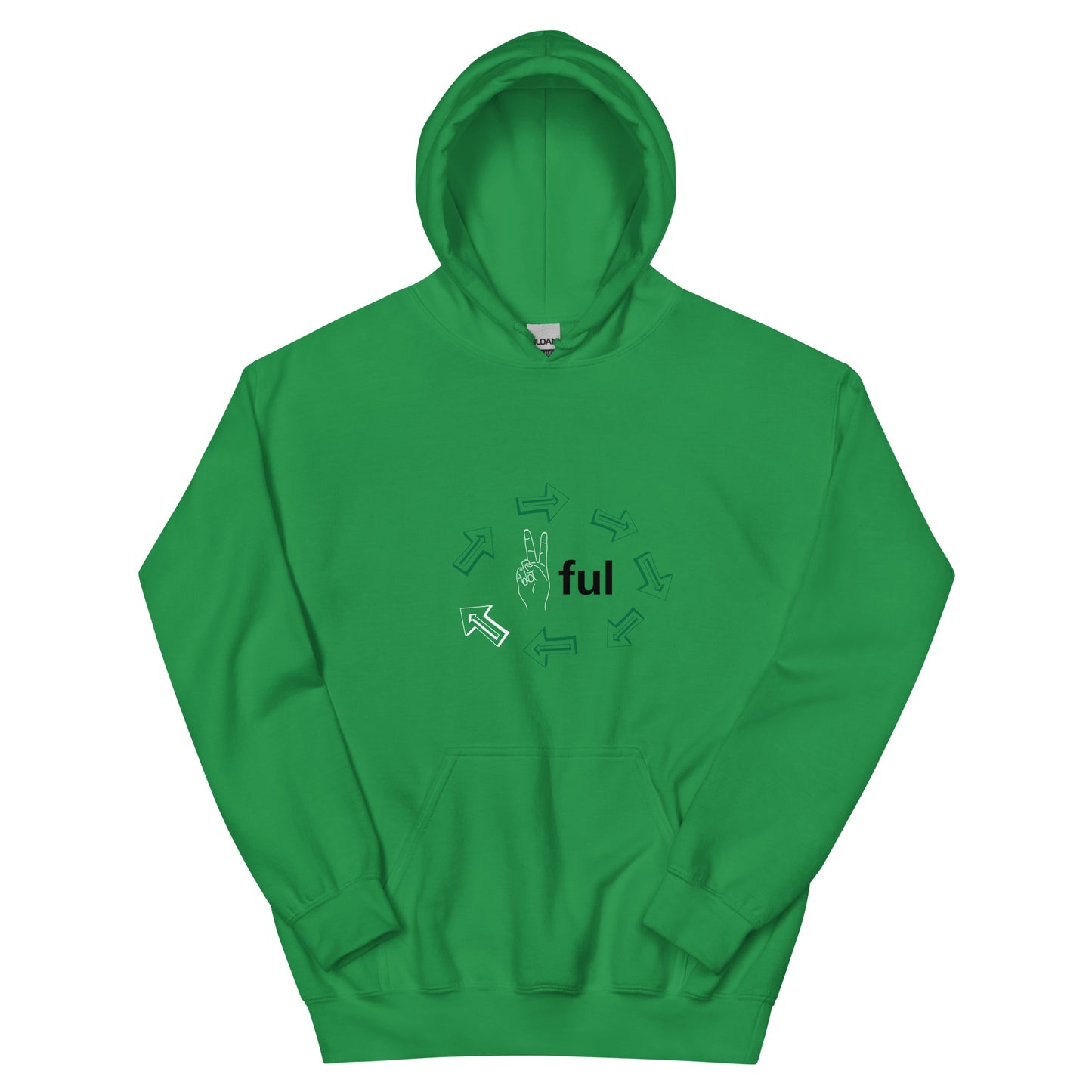 Unisex Green Peaceful Continents Unisex Hoodie S-5XL